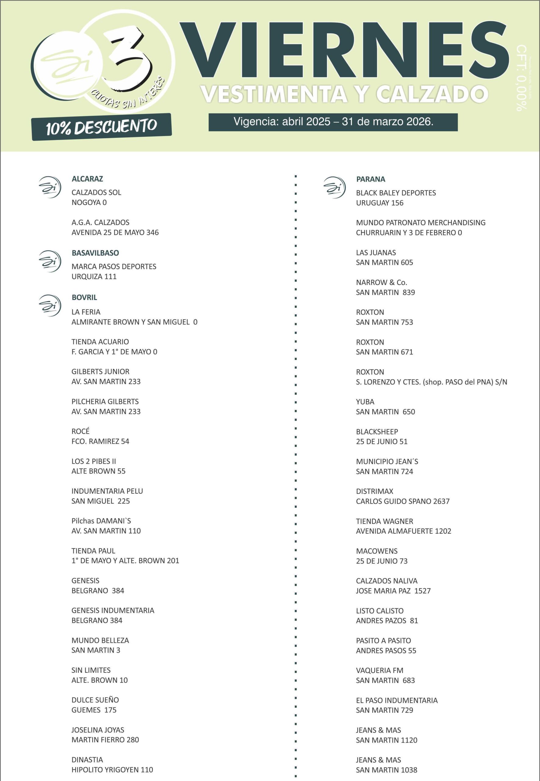 Promoción viernes supermercados