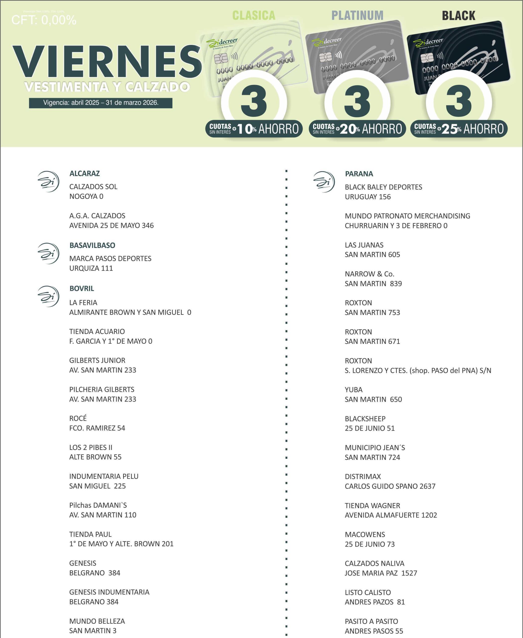 Promoción viernes supermercados