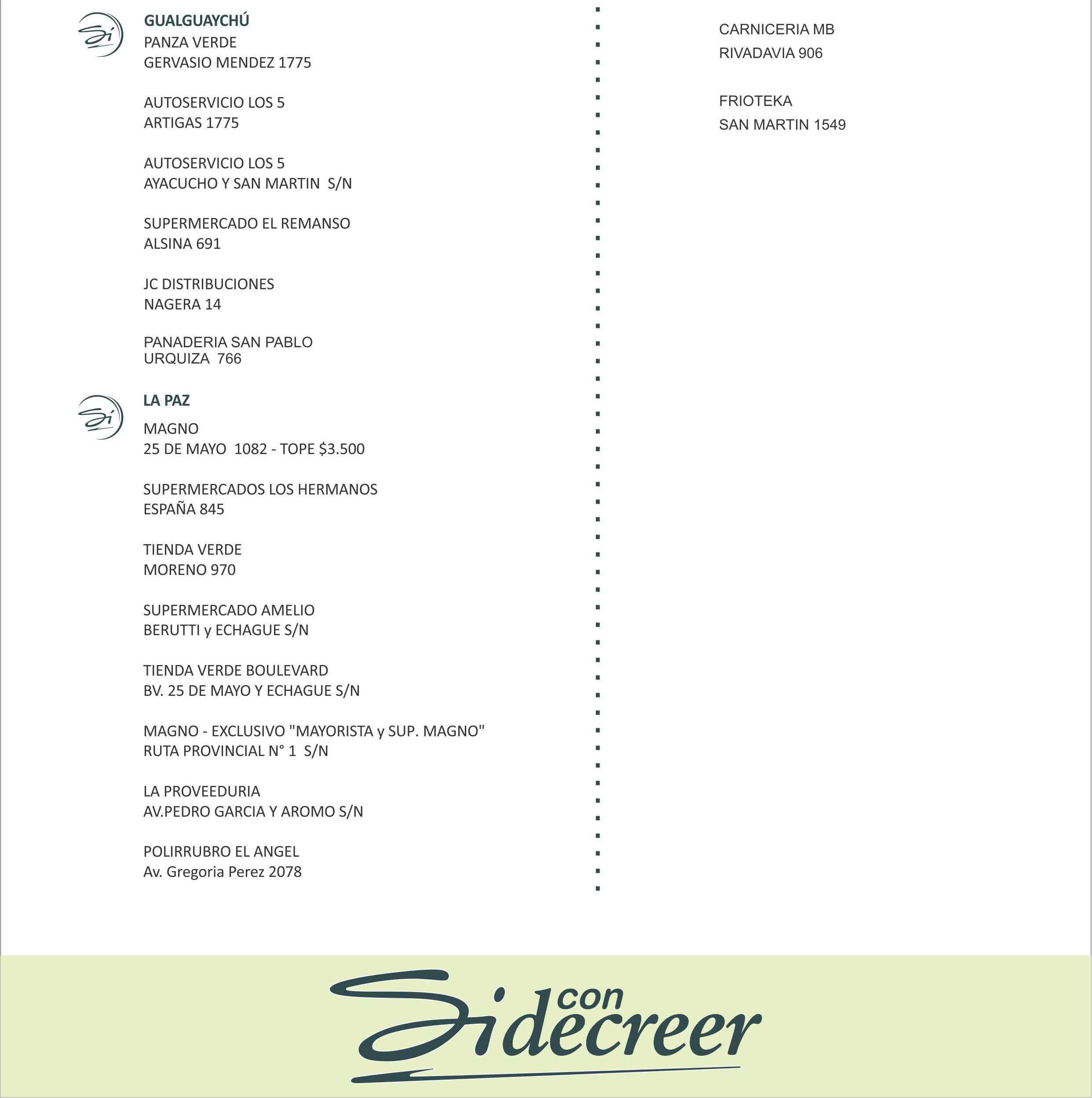 Promoción lunes supermercados