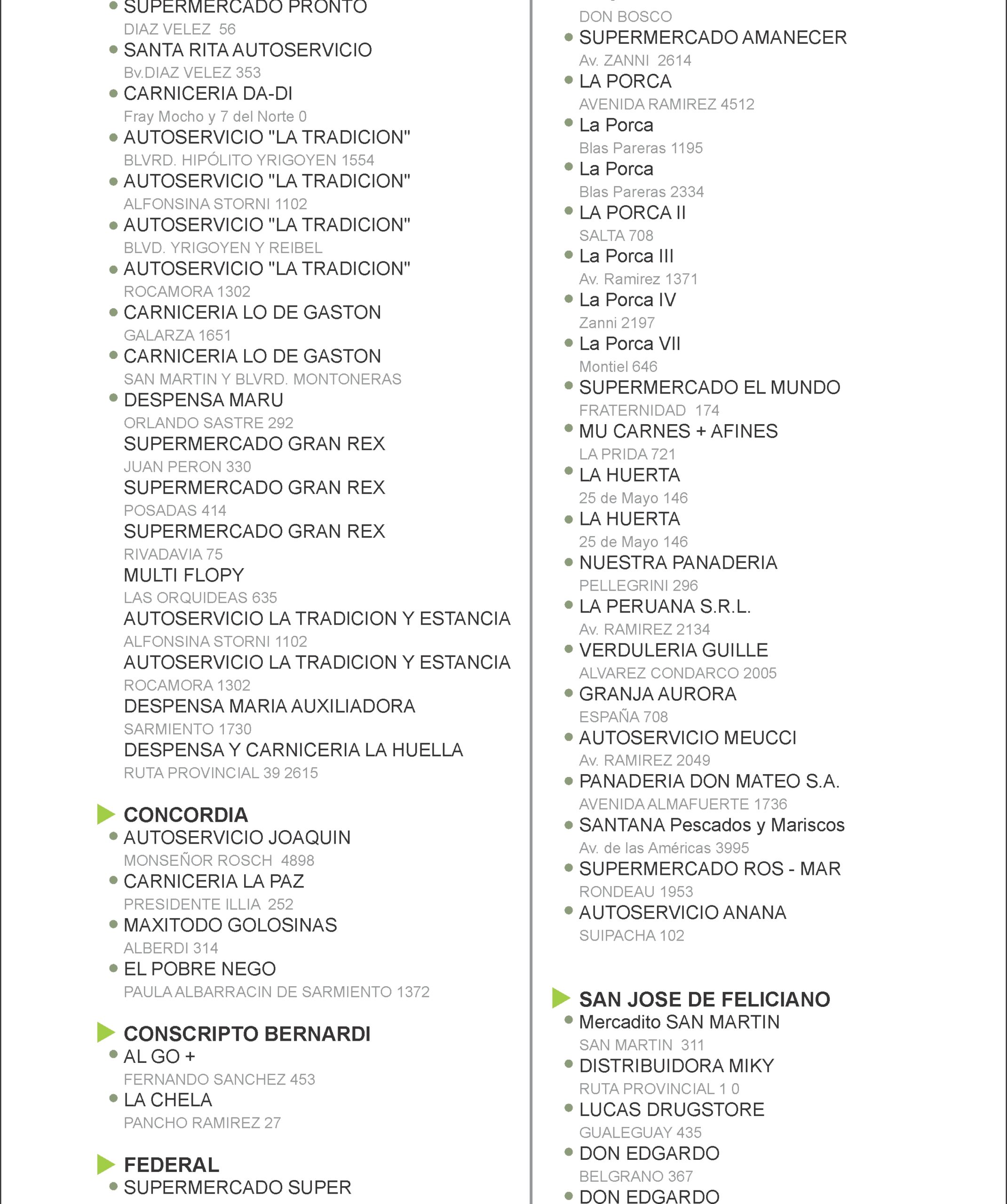Promoción lunes supermercados